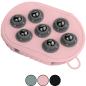Preview: Waldhausen Massagehandschuh und Putzhandschuh in olivgrün rosa und schwarz