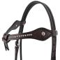 Preview: Dark Knotted with Dots Headstall