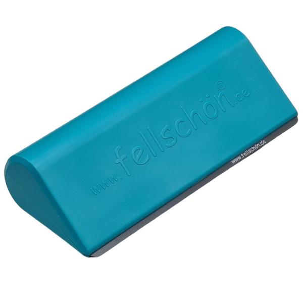 fellschön befreit Ihr Pferd mühelos von losen Haaren, Hautschuppen, Schmutz und Schweißrändern türkis