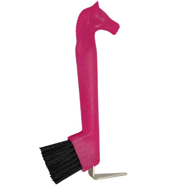 york hufauskratzer mit pferdekopf pferd putzzeug hufpflege fuchsia