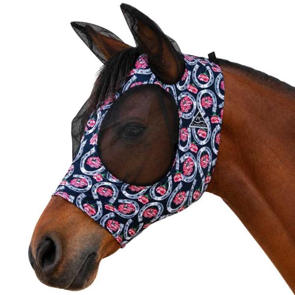 Professionals Choice Fliegenmaske für Pferde im Muster Horse Shoe