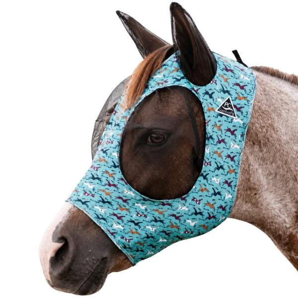 Professionals Choice Fliegenmaske für Pferde im Muster Pony Tracks