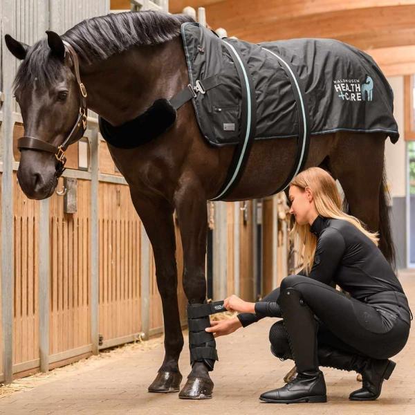 Waldhausen Health and Care TecSupreme Gamasche bei der Anwendung am Pferd