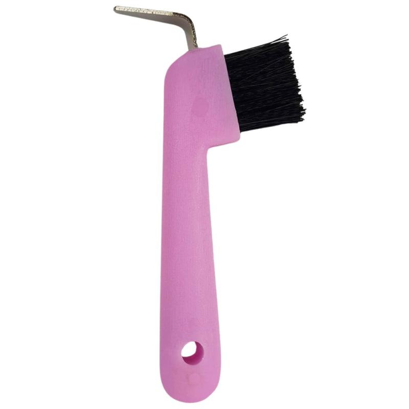 york hufauskratzer mit buerste pferd putzzeug hufpflege rosa