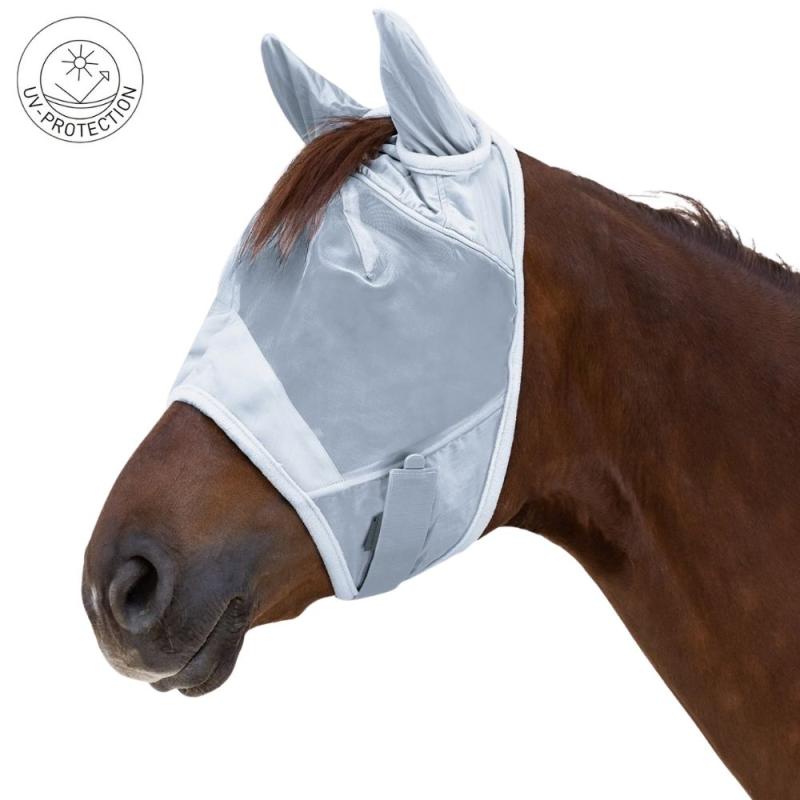 Waldhausen Premium Fliegenmaske mit Ohrenschutz | UV-Schutz