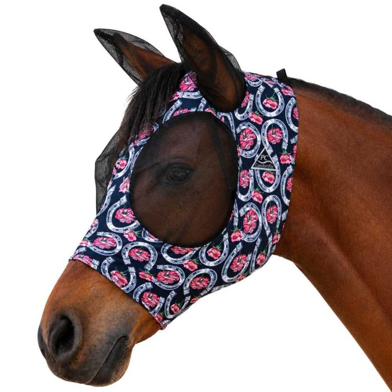 Professionals Choice Fliegenmaske für Pferde im Muster Horse Shoe