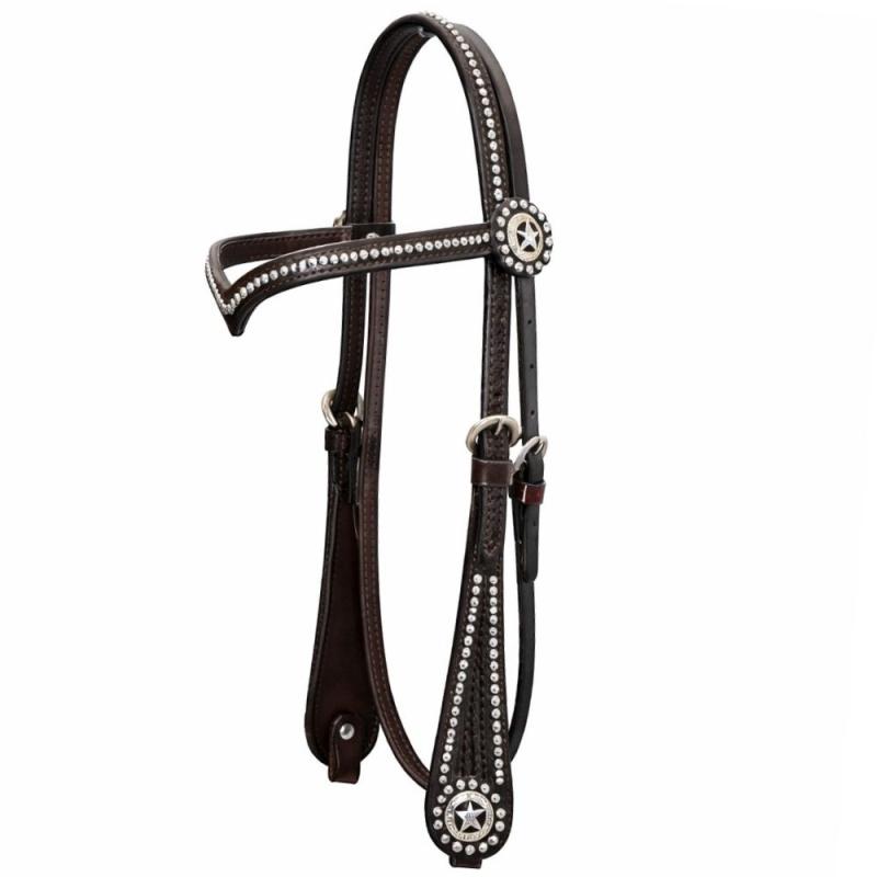 Kopfstück V-Schnitt mit Perlen