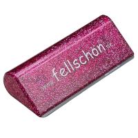 Fellschön Fellwechselhelfer in glitzerpink schräge ansicht